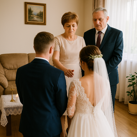 Błogosławieństwo pary młodej